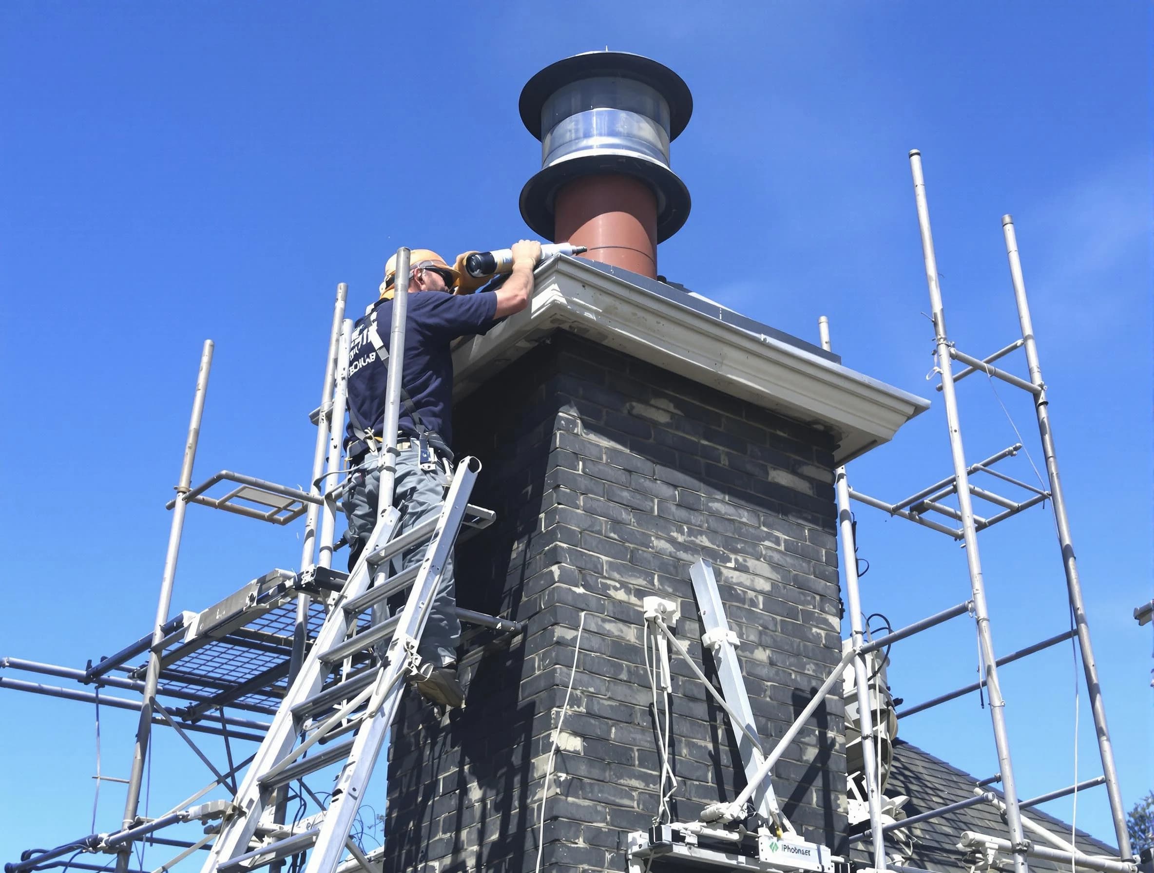 Sturdy chimney crown finished by Noble Chimney Sweep in Noble, OK