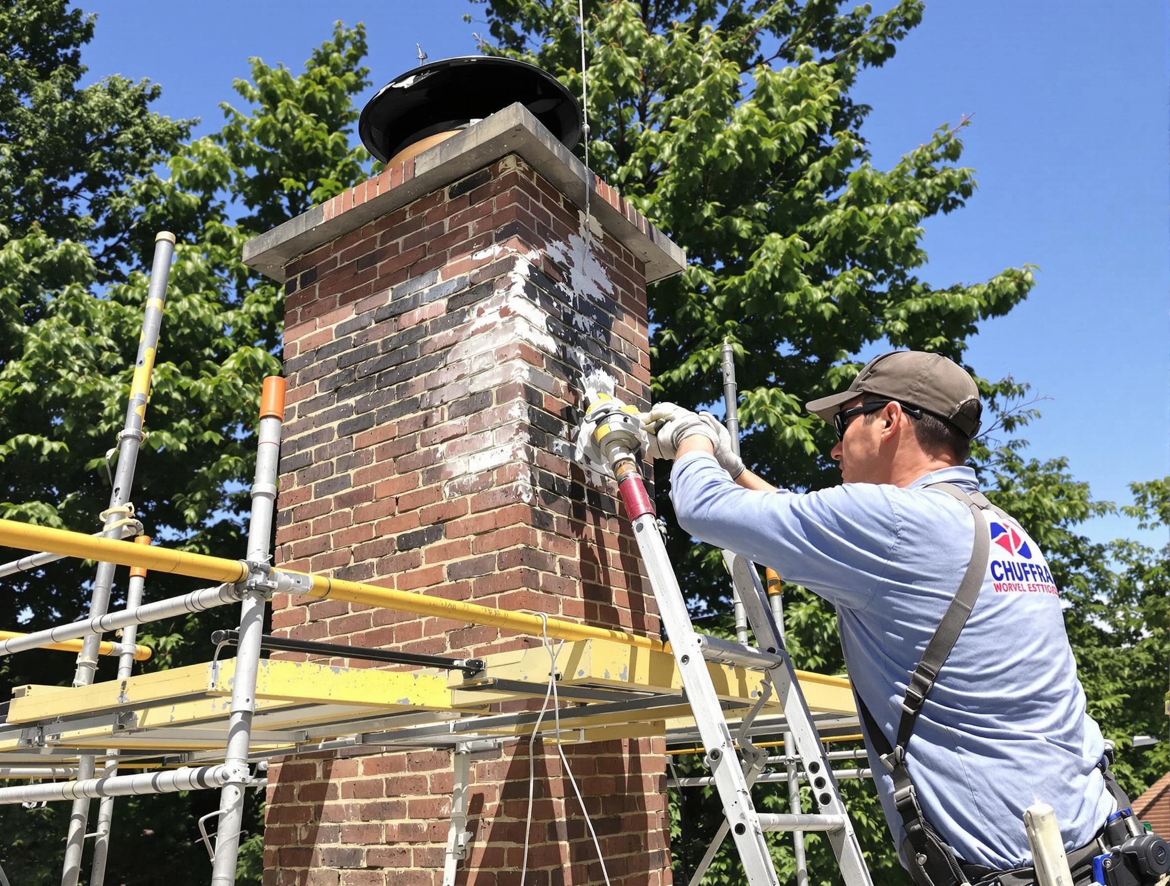 Structural chimney repair by Noble Chimney Sweep in Noble, OK