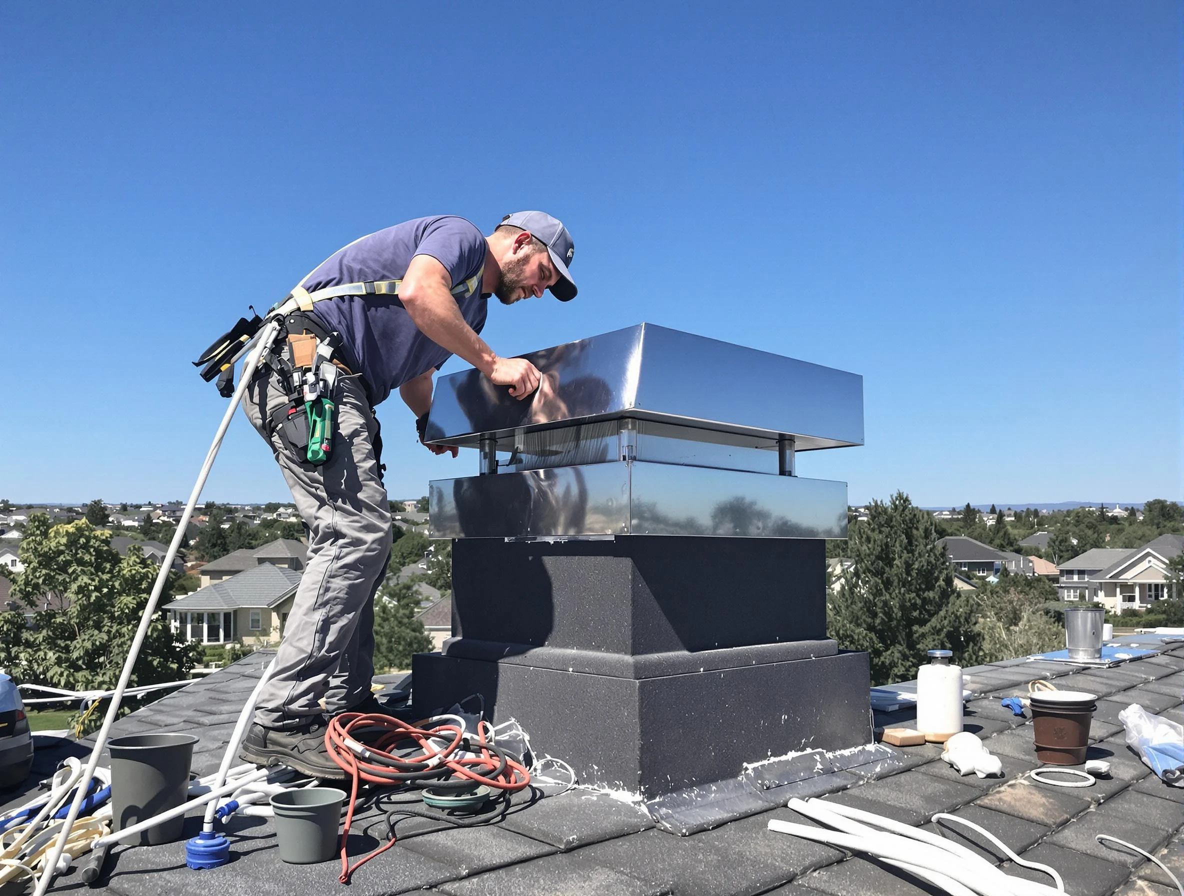 Chimney Cap Services in Noble