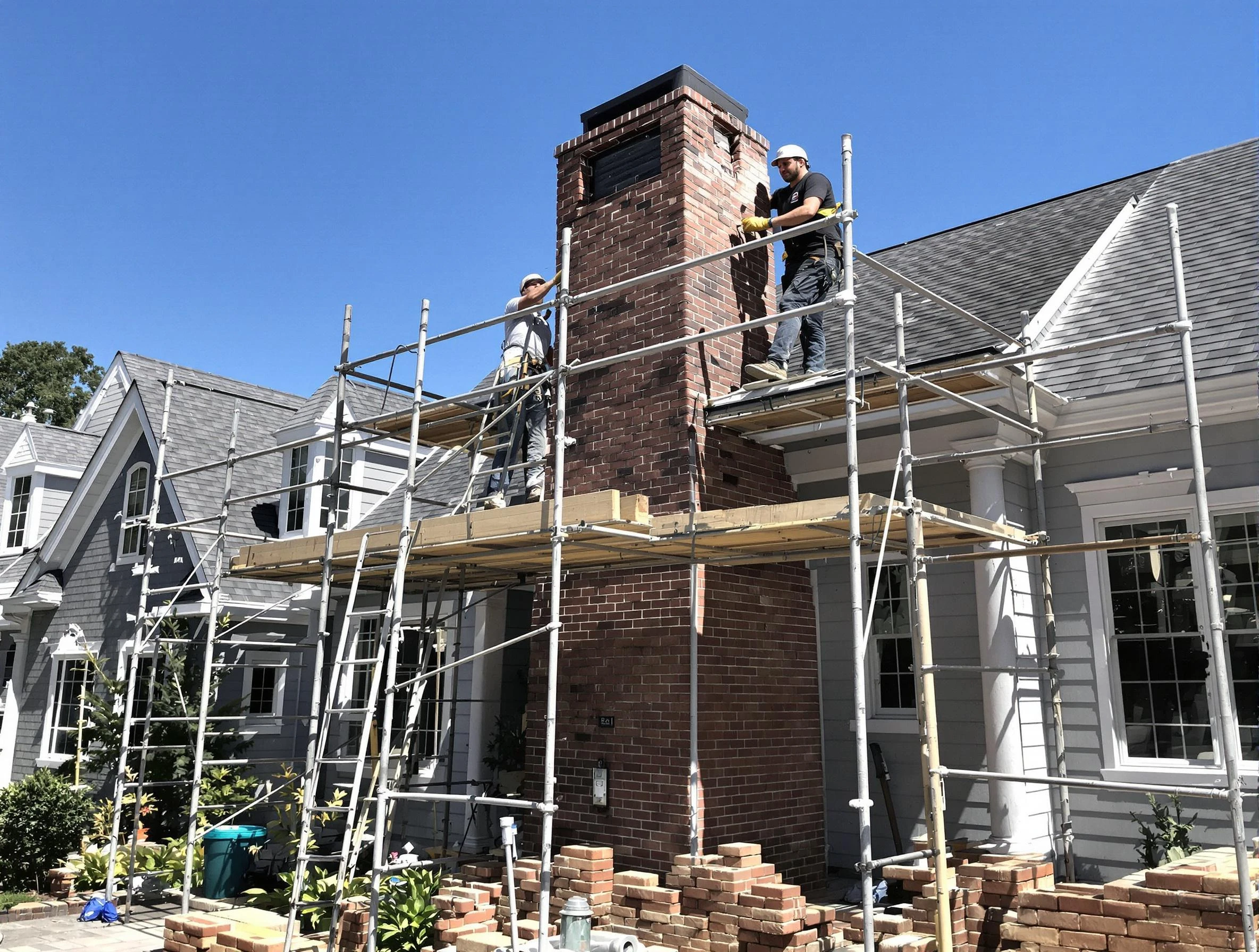 Chimney Rebuilding in Noble
