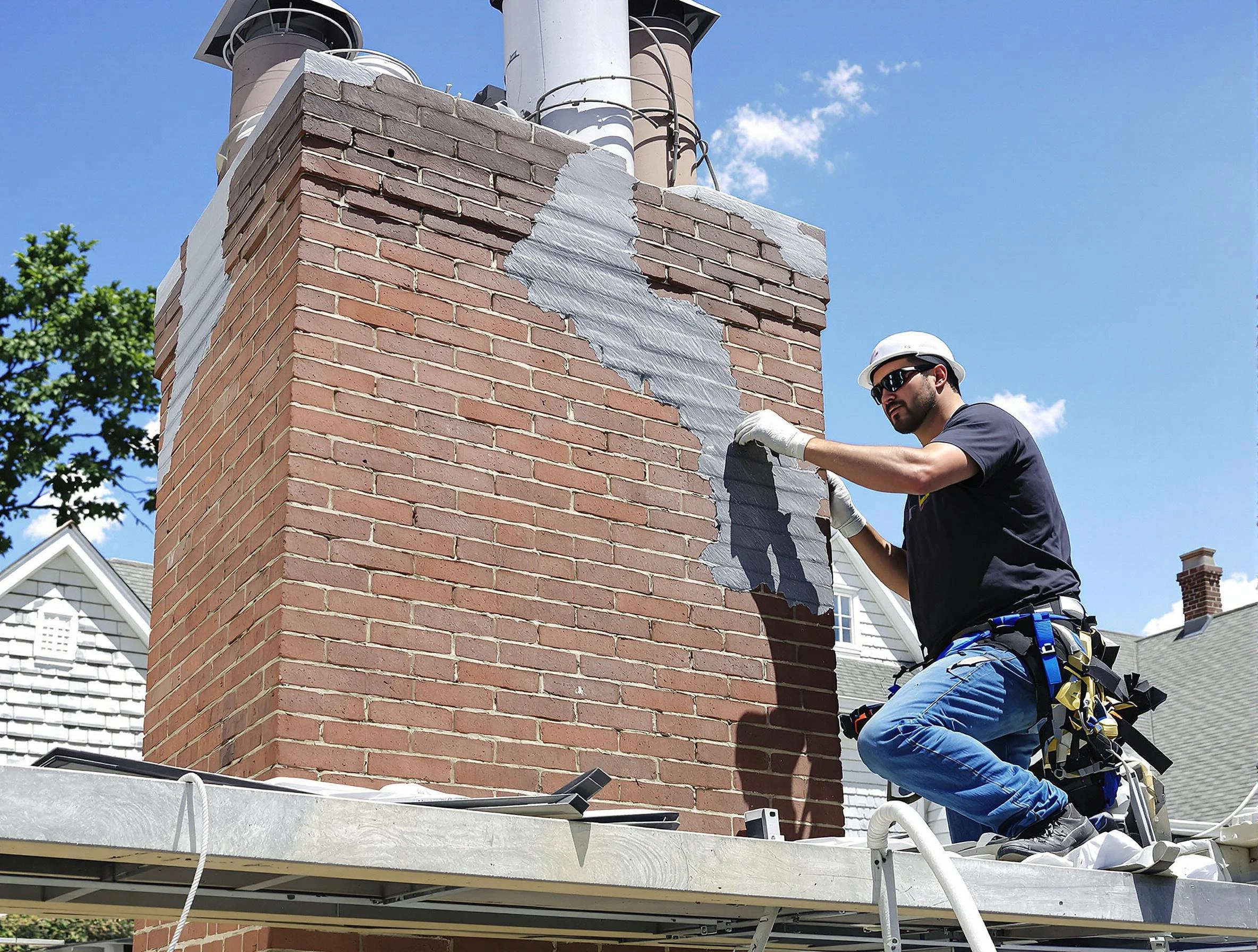 Chimney Restoration in Noble