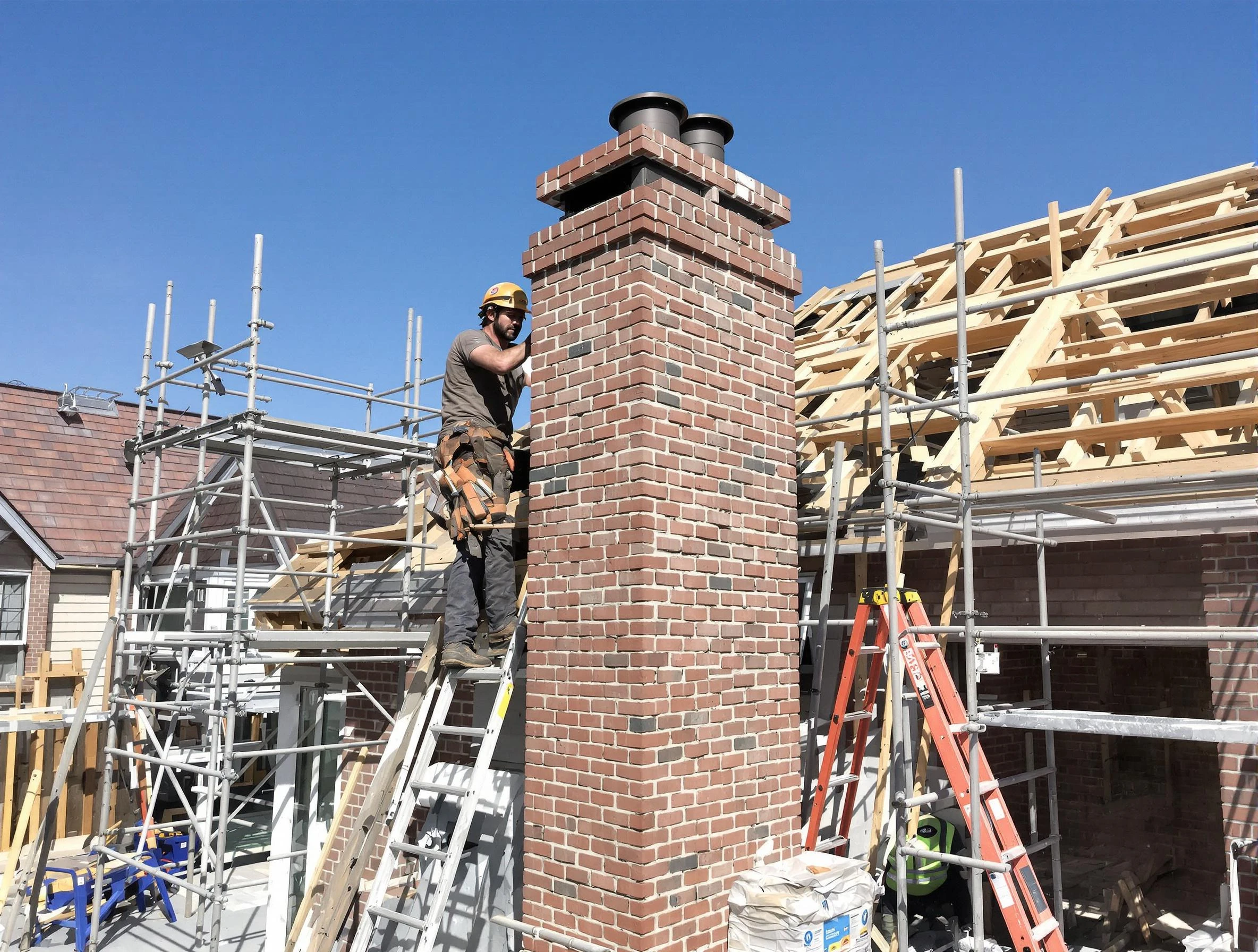 New chimney installation completed by Noble Chimney Sweep in Noble, OK