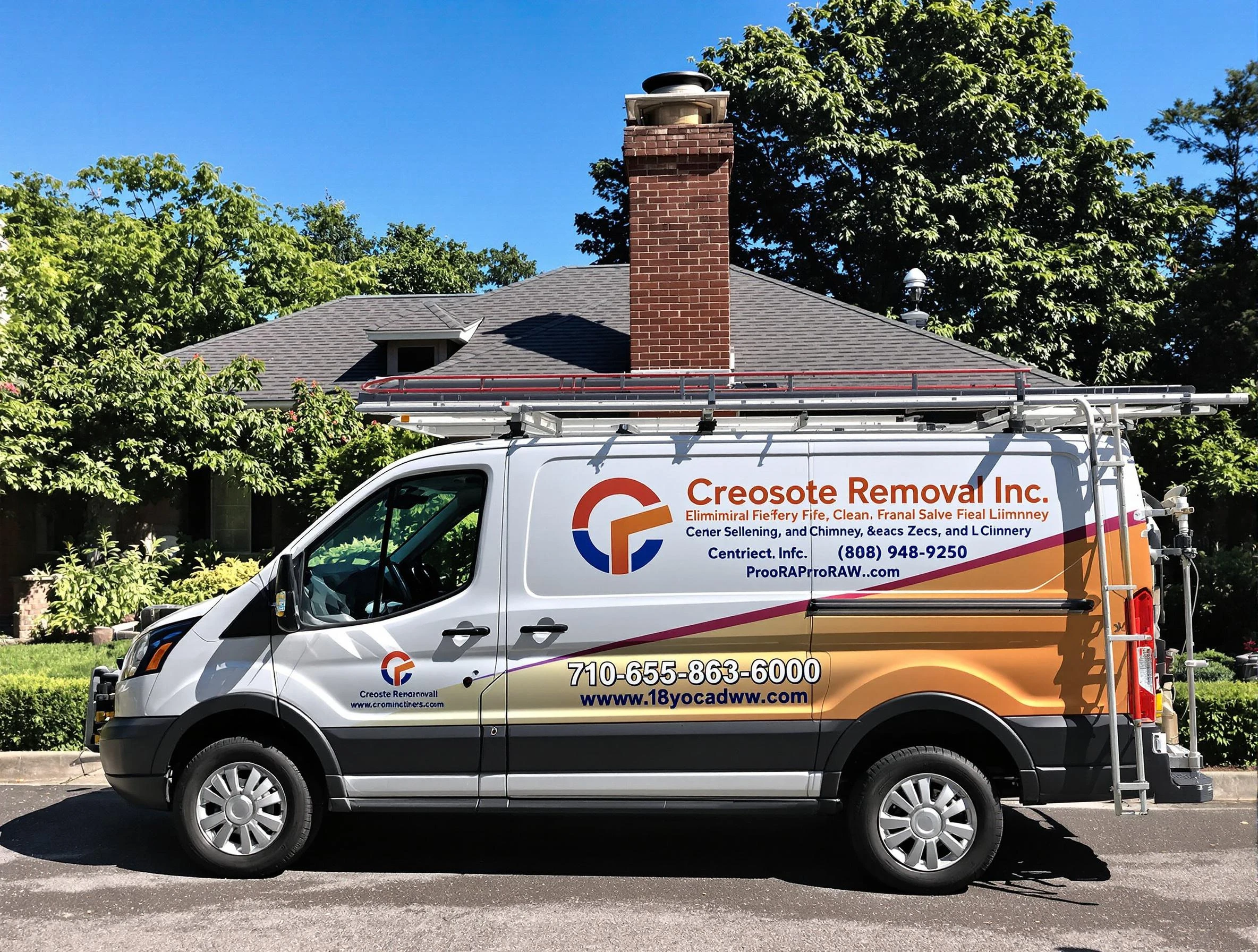 Noble Chimney Sweep technician removing creosote safely in Noble, OK